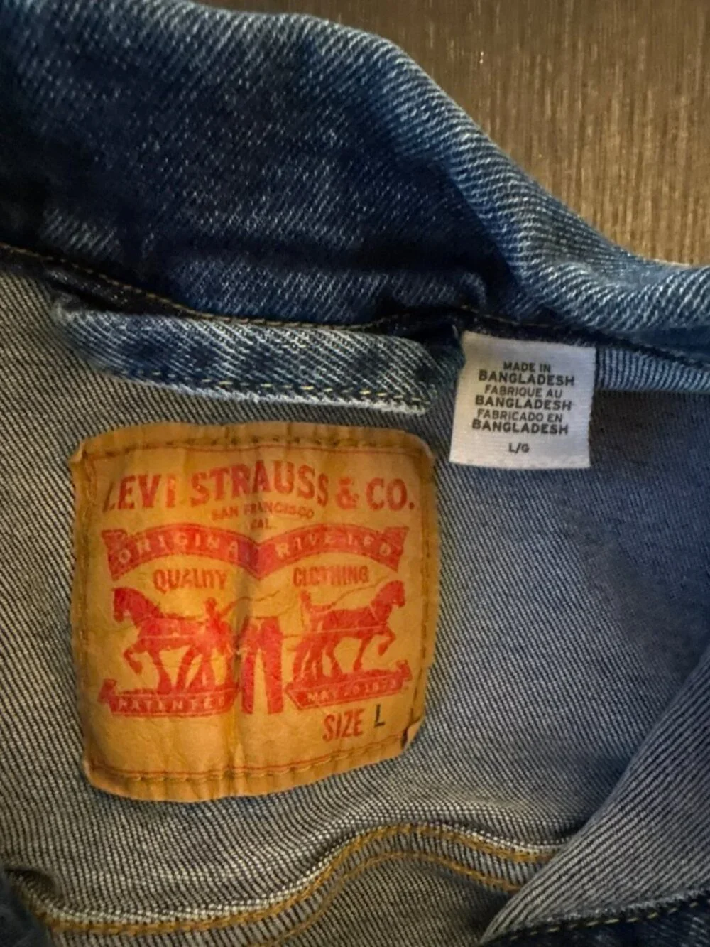 Levi's Men's Denim Trucker Jacket Size L